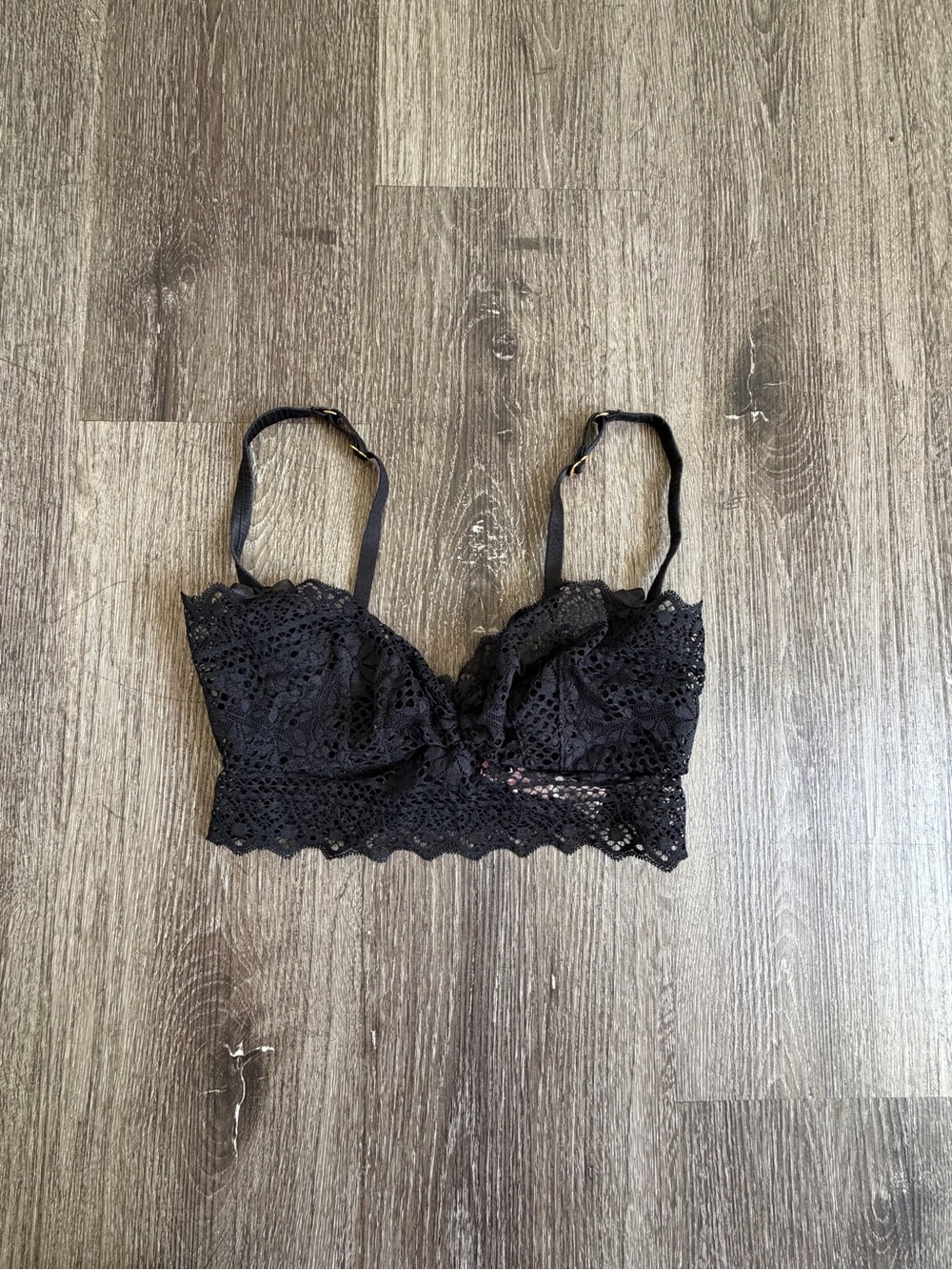 Agent Provocateur Black Lace Longline Bralette